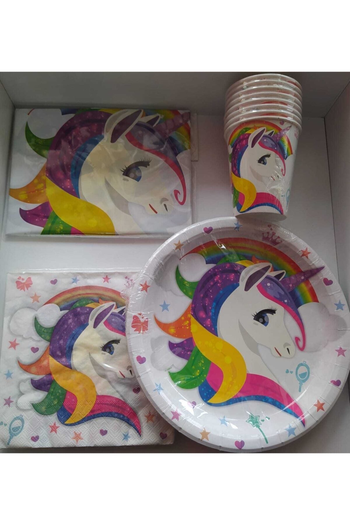 Unicorn Tabak Bardak Doğum Günü Seti