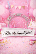 Birthday Girl Yazılı Kuşak Ve Birthday Girl Yazılı Plastik Taç & Beyaz Gümüş Kuşak Gümüş Taç