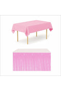PEMBE MASA ÖRTÜSÜ VE PEMBE MASA ETEĞİ