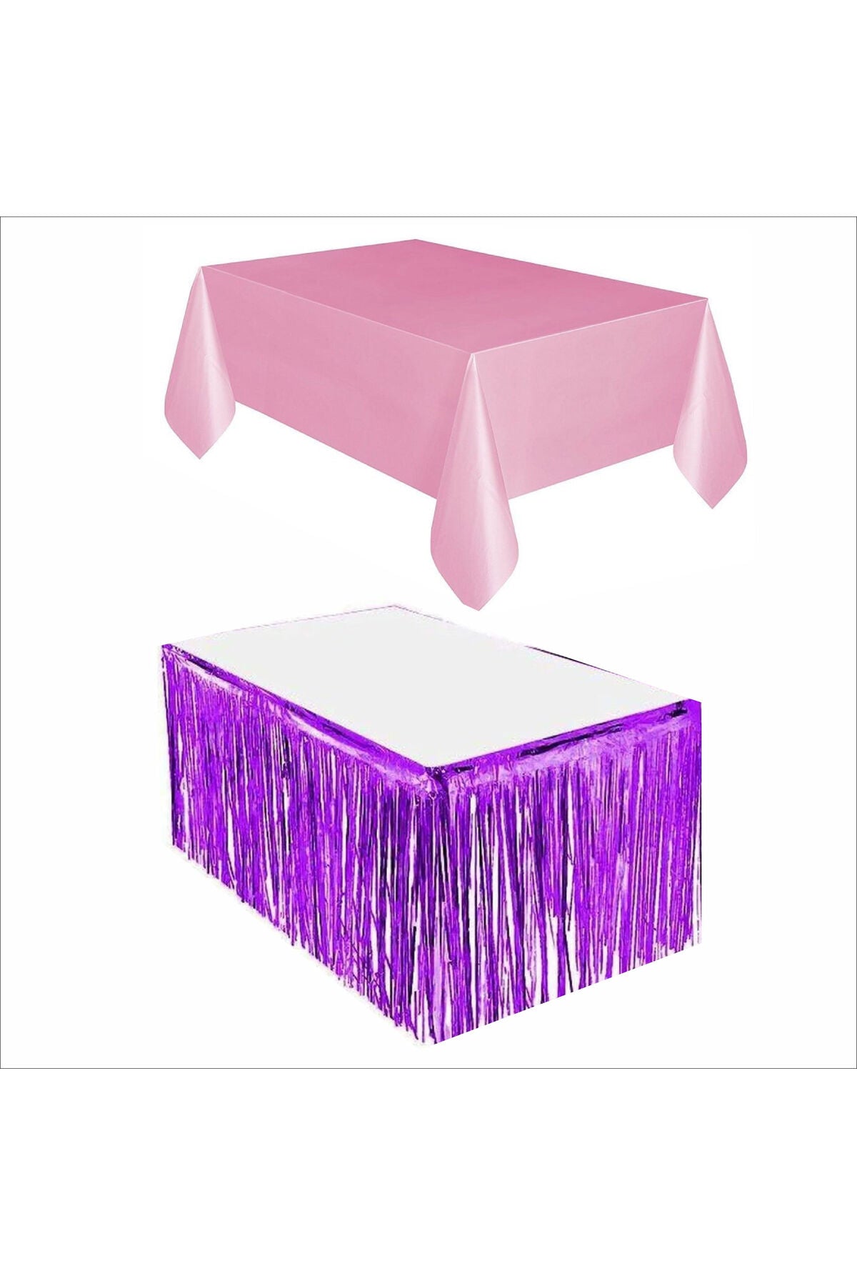 Pembe Masa Örtüsü, Mor Masa Eteği