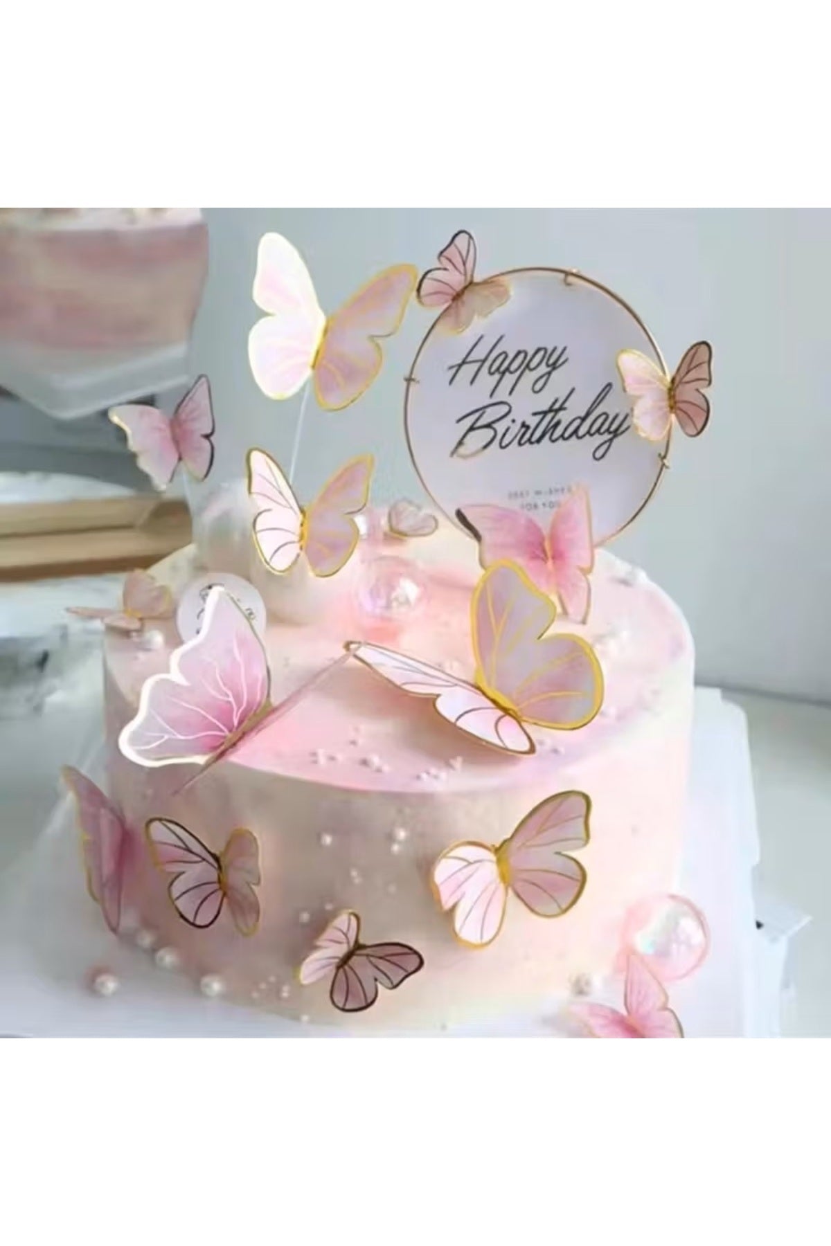 PEMBE KELEBEK SÜS 42 ADET