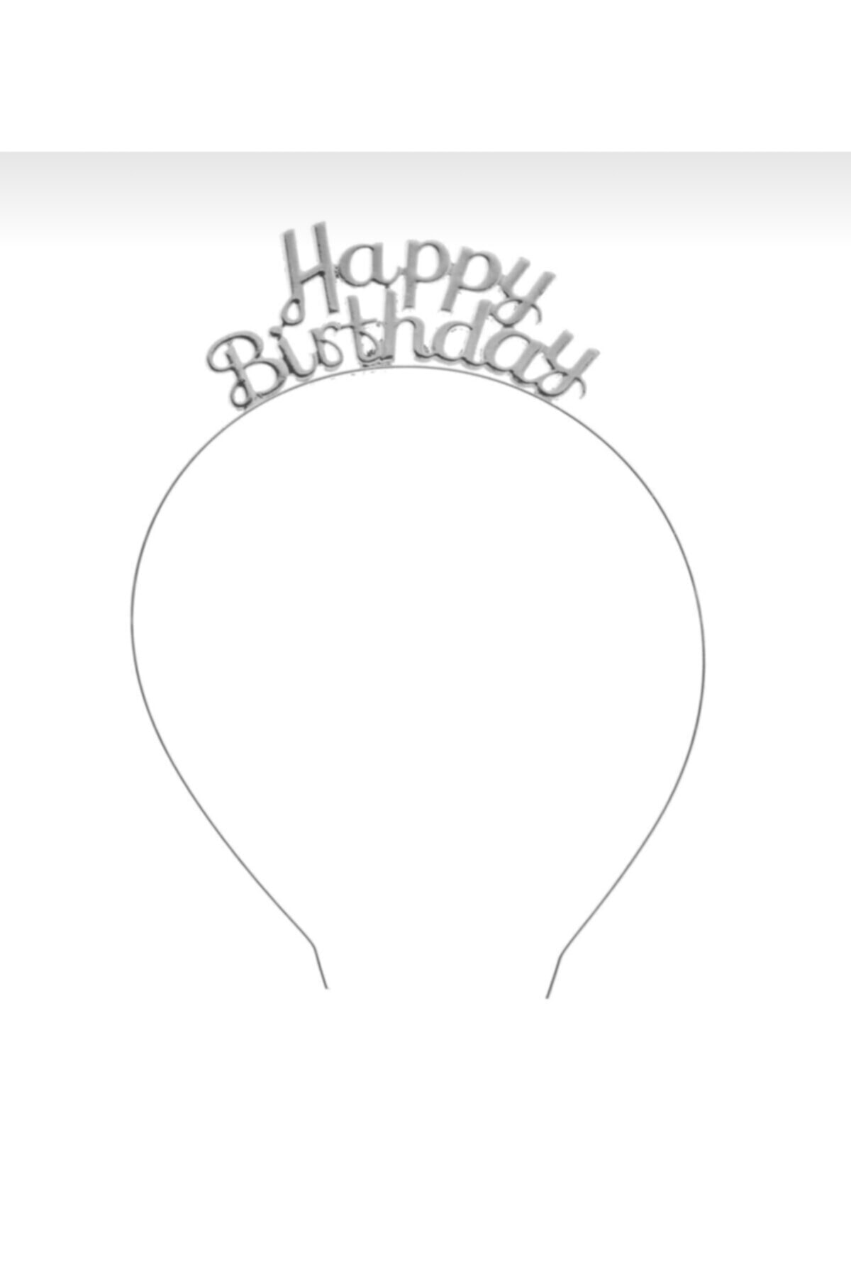 Taç Happy Bırthday Metal Gümüş 1 Adet
