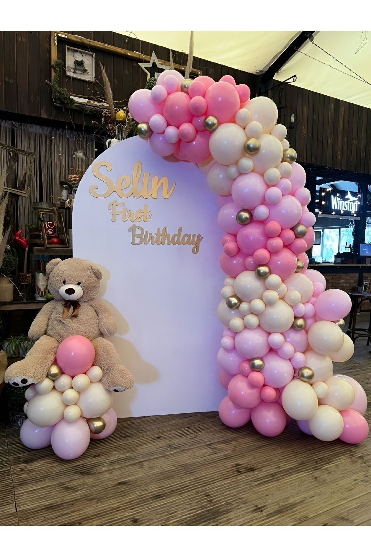 Parti Setim^^ Gold Krom* Şeker Pembe* Macaron Pembe* Deniz Kumu 100'lü Balon Seti