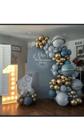 Parti Setim^^ Gold Krom* Derin Okyanus* Fırtına Mavi 100'lü Balon Seti