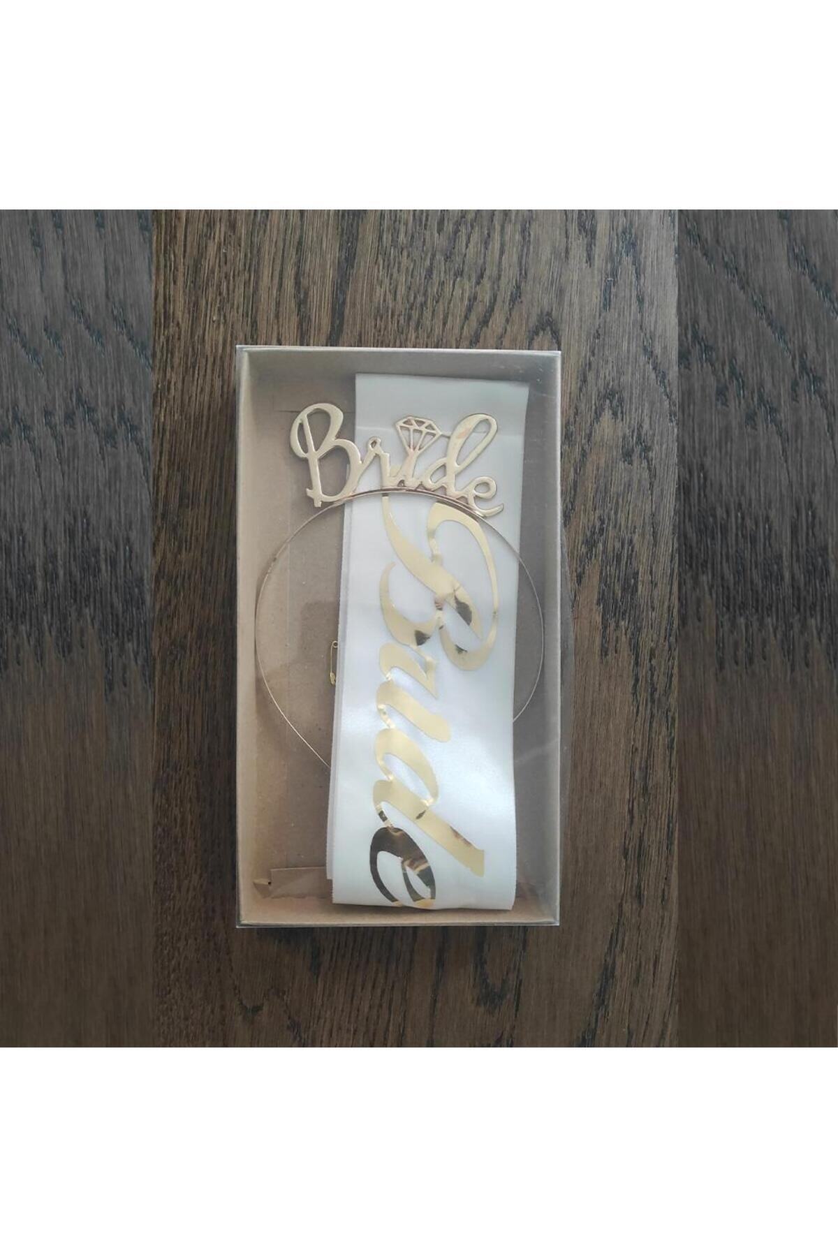 Gold Bride To Be Taç Ve Kuşak Set