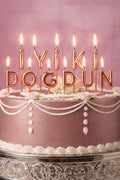 İyi Ki Doğdun Rose Gold Mum