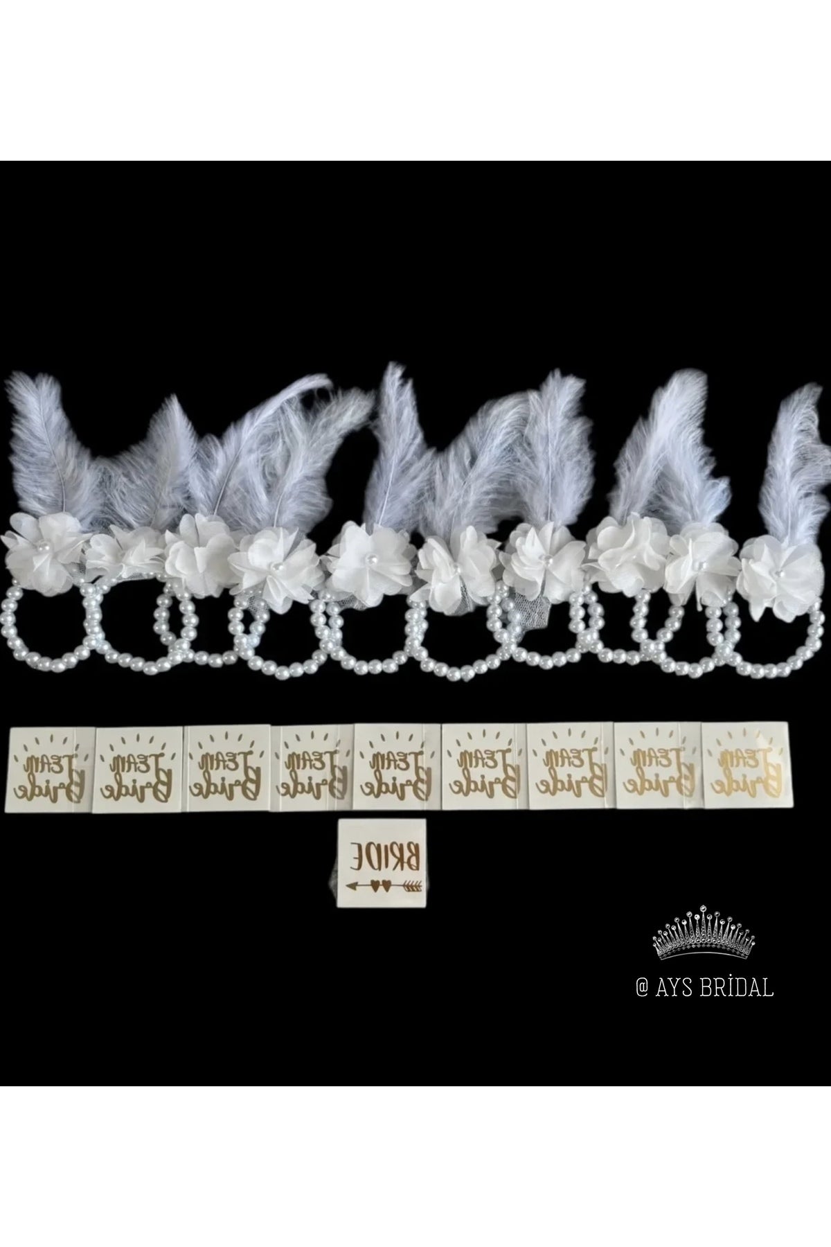 Bride To Be Gelin Nedime Dövme Ve Bileklik Seti 10 adet