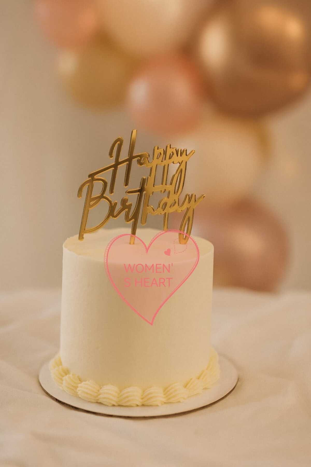 HAPPY BIRTHDAY KÜÇÜK PASTA YAZISI