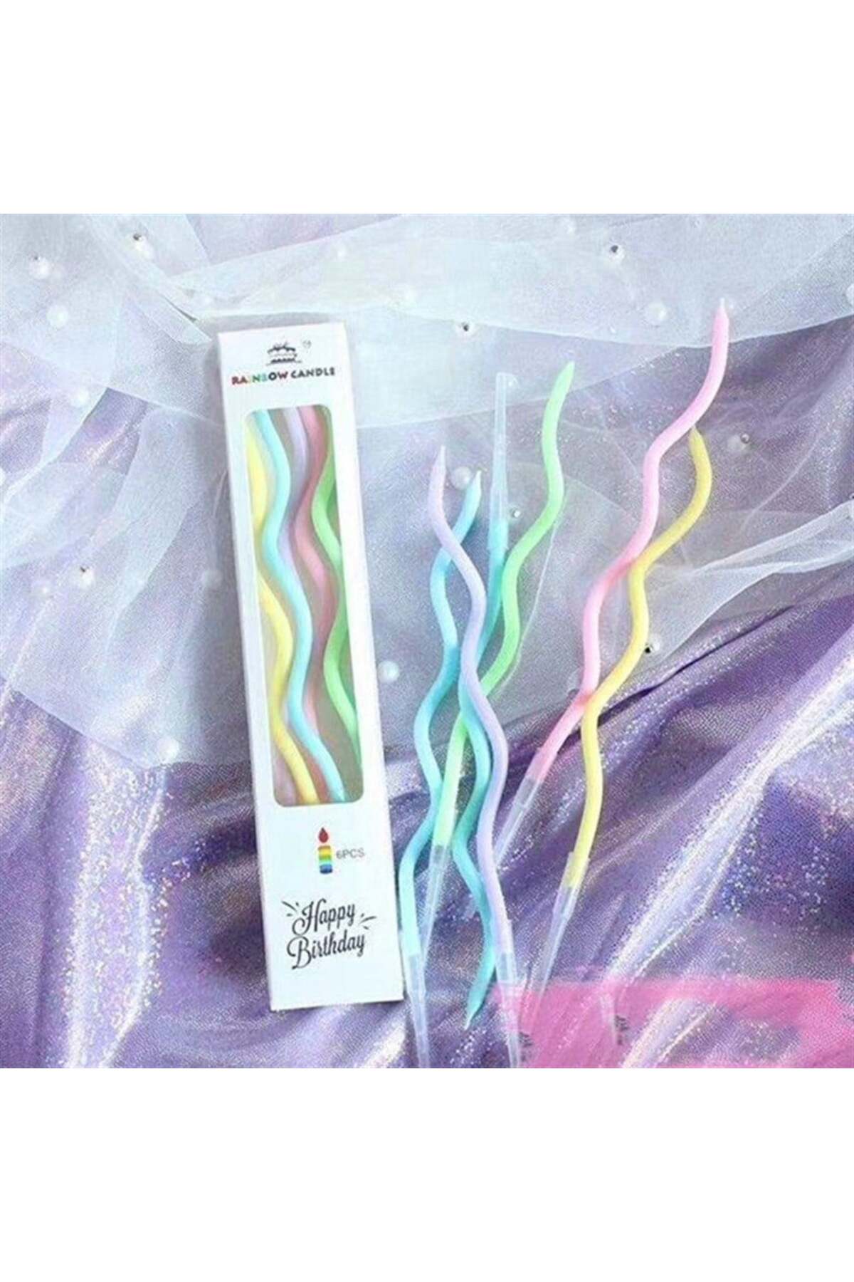 MAKARON SPİRAL MUM 12Lİ