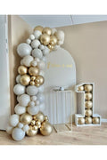 Parti Setim^^ Gold Krom* Deniz Kumu* Taş Rengi 100 Adet Balon Seti