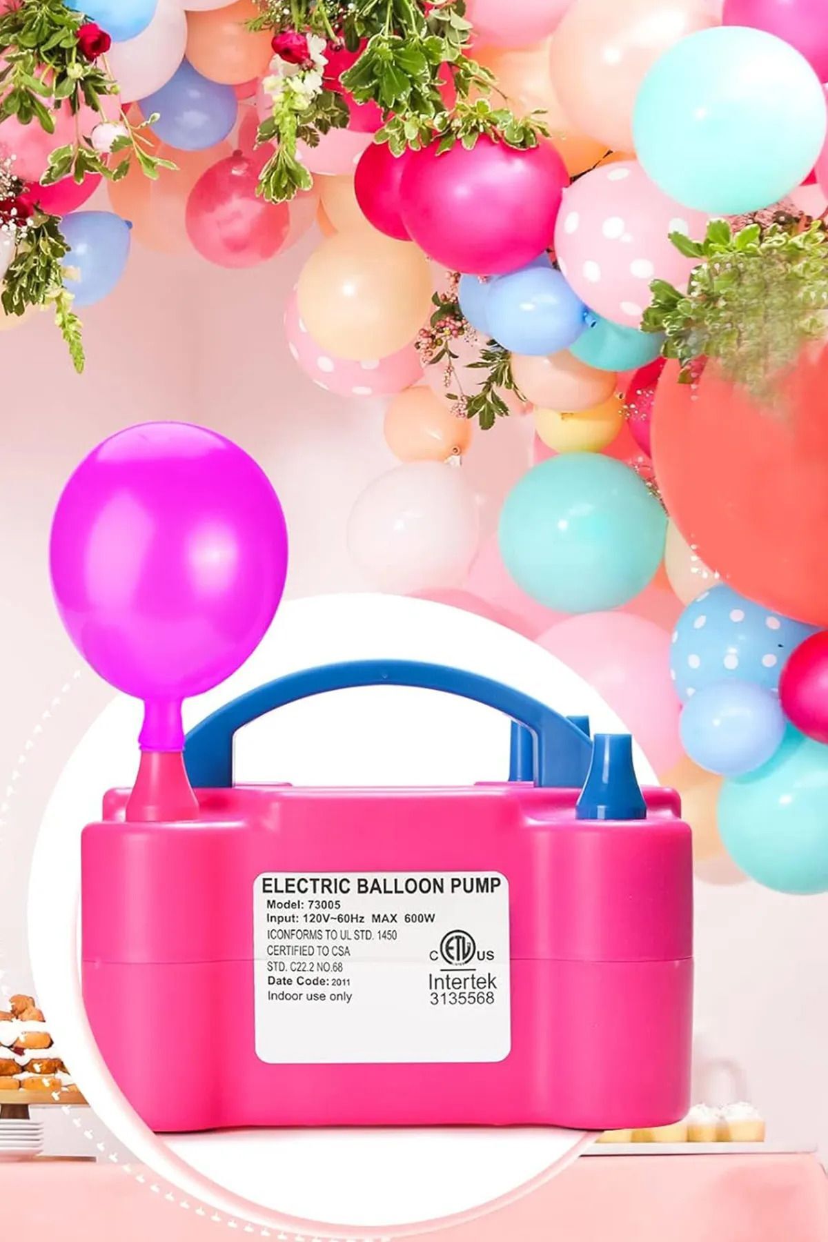 Elektrikli Balon Makinası Organizasyon Elektrikli Balon Şişirme Pompası Parti Malzemeleri