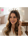 Taşlı Queen Taç| Parti Tacı| QUEEN Yazılı Premium Işıltılı Taç