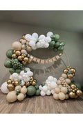 Parti Setim^^ Gold Krom* Beyaz* Okaliptus* Deniz Kumu Balon Seti