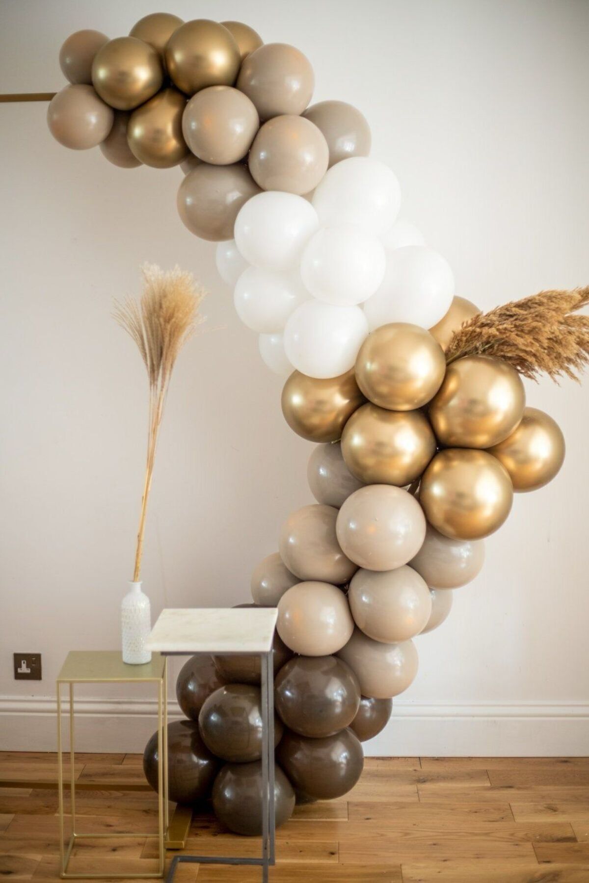 Parti Setim^^ Gold Krom* Beyaz* Deniz Kumu*kahve 50'li Balon Seti