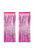 Kapı Perdesi Kapı Banner Fon Süsü Metalize Pembe 90*180