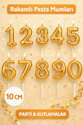 Gold Doğum Günü Pasta Mumu Yaş Doğum Günü Mumu