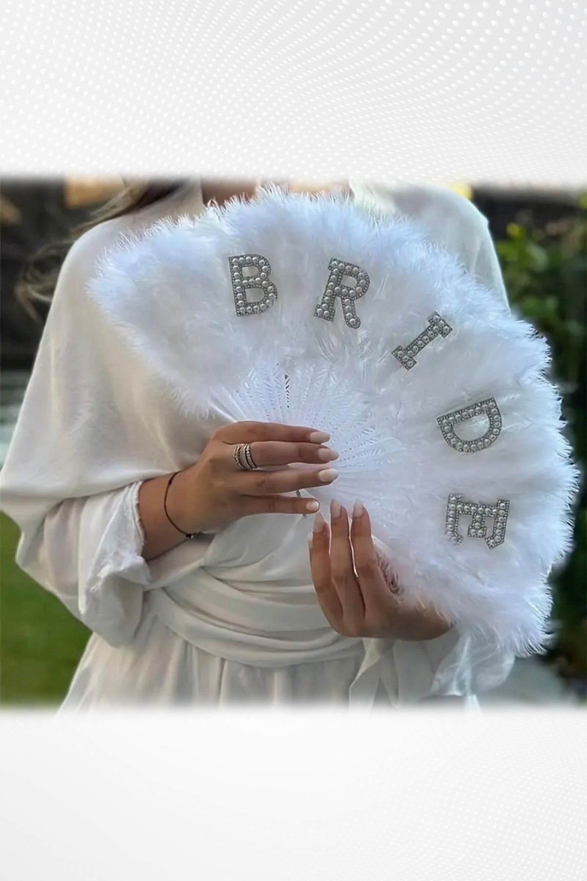 Bride Tüylü Yelpaze Yeni Bride Partileri