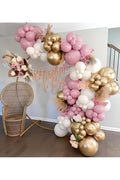 Parti Setim^^ Gold Krom* Beyaz* Toz Pembe 100'lü Balon Seti