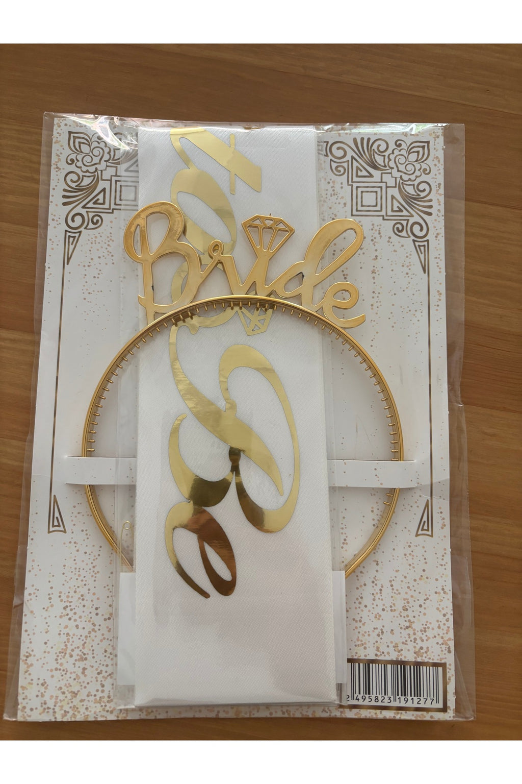 Gold Bride Taç, Kuşak Ve 10lu Dövme Seti Bride To Be Bekarlığa Veda Partisi Seti