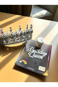 Gümüş Pasta Tacı Seti ( PastaTacı , Birthdayqueen gümüş pastapleksisi , gümüşpasta simi )