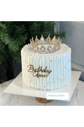 BİRTHDAY QUEEN GOLD PASTA ÖNÜ PLEKSİ YAZI,PASTA YAZISI,DOĞUM GÜNÜ PLEKSİ,PASTA ÜSTÜ YAZI